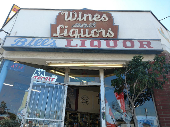 Bills Liqour in Santa Monica California is on Liclon and Palms